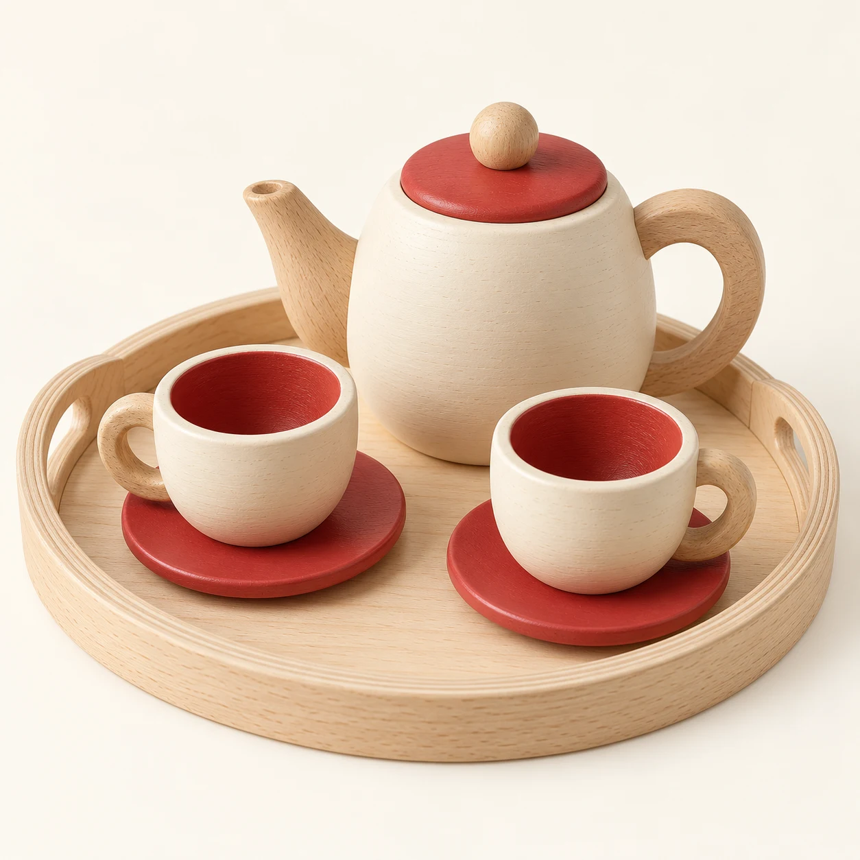 Wooden tea tray